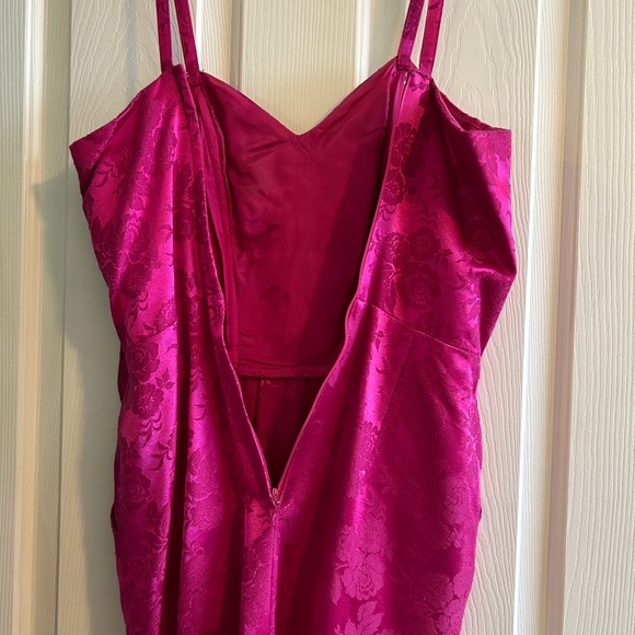 Bright Fuchsia Party Dress with jacket - Picture 4 of 5